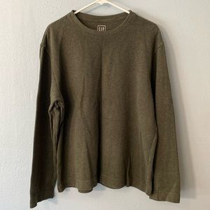GAP 100% Cotton Ribbed Knit Sweatshirt